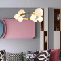 Зображення Кільцева латунна люстра з 9 білими плафонами Ø 60 см ИМ Light-Deco 7 