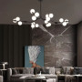 Изображение Чорна люстра з 18 білими плафонами Ø110 см ИМ Light-Deco 5 