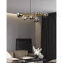 Зображення Латунна люстра Gorizia на 7 графітових плафонів ИМ Light-Deco 1 