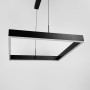 Зображення Чорна люстра із підвісним квадратом 60 см ИМ Light-Deco 2 