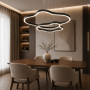 Изображение Незвичайна та ефектна чорна люстра на 2 яруси Ø 80 см ИМ Light-Deco 3 