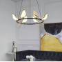 Изображение LED люстра-кільце, на якому розмістились 6 пташок ИМ Light-Deco 3 