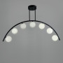 Зображення Чорна люстра-дуга на 7 білих плафонів ИМ Light-Deco 