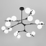 Изображение Чорна люстра з 18 білими плафонами Ø110 см ИМ Light-Deco 