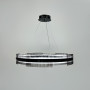 Изображение Чорна кільцева люстра з графітовими пластинами Ø 60 см ИМ Light-Deco 