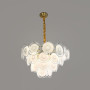 Изображение Ярусна латунна люстра із скляними елементами Ø60 см ИМ Light-Deco 