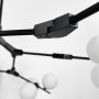Изображение Чорна люстра з 18 білими плафонами Ø110 см ИМ Light-Deco 2 