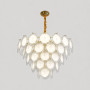 Зображення Ярусна латунна люстра із скляними елементами Ø80 см ИМ Light-Deco 
