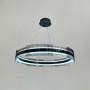 Изображение Чорна кільцева люстра з графітовими пластинами Ø 60 см ИМ Light-Deco 1 