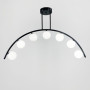 Зображення Чорна люстра-дуга на 7 білих плафонів ИМ Light-Deco 1 