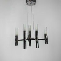 Підвісна срібна люстра BREDENE на 6 ламп