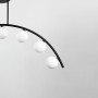 Зображення Чорна люстра-дуга на 7 білих плафонів ИМ Light-Deco 2 