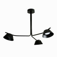 Люстра стельова (стельовий світильник) Atmolight Monday L-3 C160-430 Black чорний