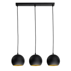 Люстра (світильник підвісний) Bowl С150-450-3 Black/Gold