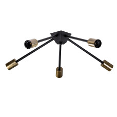 Люстра (світильник стельовий) Attic K-5 C320 Black/BrushGold Люстра (світильник стельовий) Attic K-5 C320 Black/BrushGold