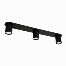 Люстра стельова (стельовий світильник) Atmolight Point GU10 L3-600 Black чорний