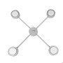 Зображення Люстра (світильник стельовий) Quant GX53 C4-350 MoireSilver ИМ Light-Deco 1 
