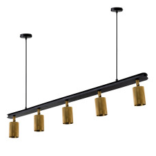 Люстра (світильник підвісний) Chime GU10 СL90-5 Black/BrushGold Люстра (світильник підвісний) Chime GU10 СL90-5 Black/BrushGold