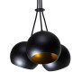 Изображение Світильник підвісний (люстра) Bowl C150-3 Black/Gold ИМ Light-Deco 
