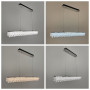 Изображение Видовжена кришталева люстра в хромі 80х5 см ИМ Light-Deco 4 