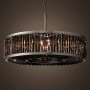 Изображение Люстра чорна з графітовими пластинами Ø 80 см ИМ Light-Deco 4 