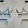 Зображення Підвісна чорна люстра у вигляді корони Ø 68 см ИМ Light-Deco 3 