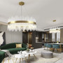 Зображення Підвісна LED люстра у вишуканому латунному каркасі Ø 80 см ИМ Light-Deco 3 