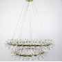Зображення Підвісна люстра на 2 кільця з скляними палочками ИМ Light-Deco 