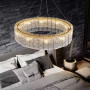 Зображення Підвісна латунна люстра із крижаними пластинами Ø 100 см ИМ Light-Deco 3 