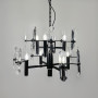 Зображення Двоярусна люстра з видовженим камінням на 8 ламп Ø 65 см ИМ Light-Deco 4 