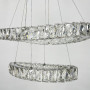 Зображення Елегантна кришталева люстра на 2 овальні яруси 50+40 см ИМ Light-Deco 2 