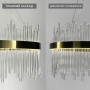 Зображення Підвісна LED люстра у вишуканому латунному каркасі Ø 60 см ИМ Light-Deco 4 