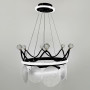Зображення Підвісна чорна люстра у вигляді корони Ø 48 см ИМ Light-Deco 1 