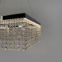 Изображение Неймовірна кришталева квадратна люстра з срібним обводком h35 ИМ Light-Deco 2 