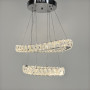 Зображення Елегантна кришталева люстра на 2 овальні яруси 50+40 см ИМ Light-Deco 3 