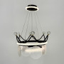 Зображення Підвісна чорна люстра у вигляді корони Ø 48 см ИМ Light-Deco 4 