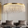 Изображение Неймовірна кришталева люстра з золотим обводком h35 ИМ Light-Deco 5 