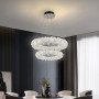 Зображення Кільцева кришталева люстра в хромі на 2 яруси 60+40 см ИМ Light-Deco 7 
