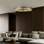 Изображение Розкішна підвісна люстра Wave shaded з фактурним склом Ø 60 см ИМ Light-Deco 2 