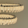 Зображення Кільцева кришталева люстра в хромі на 2 яруси 60+40 см ИМ Light-Deco 6 