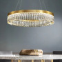 Изображение Люстра у латунному кільцевому корпусі з кришталем Ø 80 см ИМ Light-Deco 6 