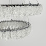 Зображення Кільцева кришталева люстра в хромі на 2 яруси 60+40 см ИМ Light-Deco 2 