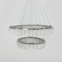 Зображення Кільцева кришталева люстра в хромі на 2 яруси 60+40 см ИМ Light-Deco 5 