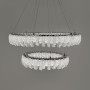 Зображення Кільцева кришталева люстра в хромі на 2 яруси 60+40 см ИМ Light-Deco 3 