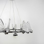 Изображение Світлодіодна люстра з 6 метеликами в срібному корпусі ИМ Light-Deco 