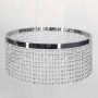 Изображение Неймовірна кришталева люстра з срібним обводком h25 ИМ Light-Deco 3 