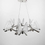 Изображение Світлодіодна люстра з 6 метеликами в срібному корпусі ИМ Light-Deco 1 
