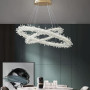 Изображение Неймовірна кришталева латунна підвісна люстра Ø 80+60 см ИМ Light-Deco 6 