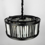 Зображення Люстра чорна з графітовими пластинами Ø 60 см ИМ Light-Deco 2 