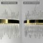 Зображення Підвісна LED люстра у вишуканому латунному каркасі Ø 100 см ИМ Light-Deco 5 